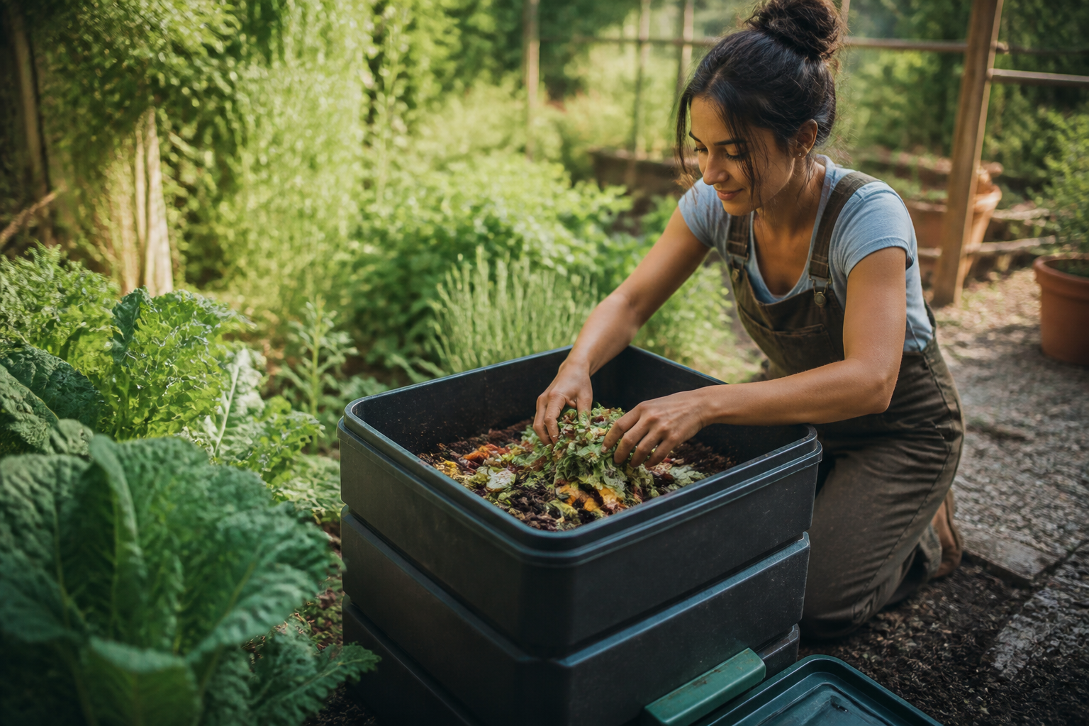 Vermicompostaje en patios, alimenta tus suelos vivos paso a paso