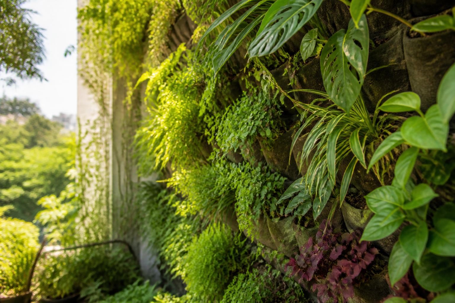 Paredes verdes en balcones biodiversidad en microespacios