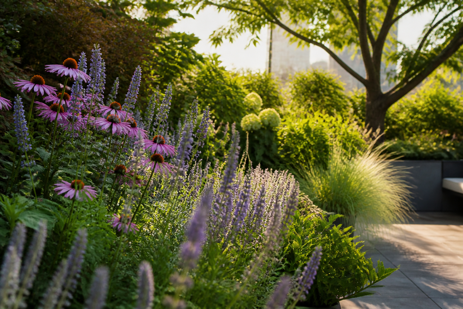 Qué plantas nativas funcionan en jardines templados y cálidos